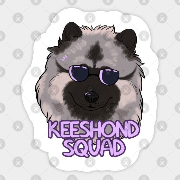 KEESHOND SQUAD Sticker by mexicanine